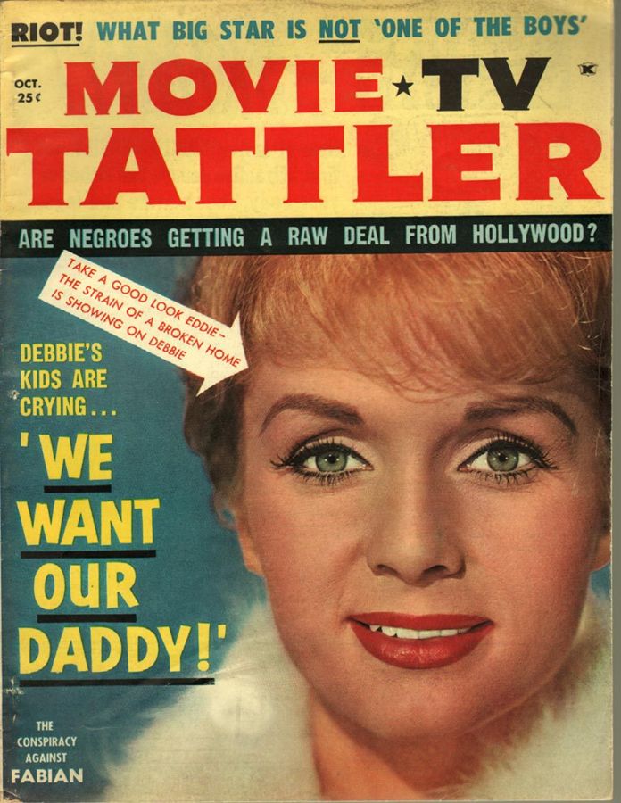 MOVIE AND TV TATTLER magazine side cover October 1960