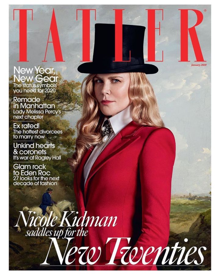 TATLER UK magazine side cover  January 2020
