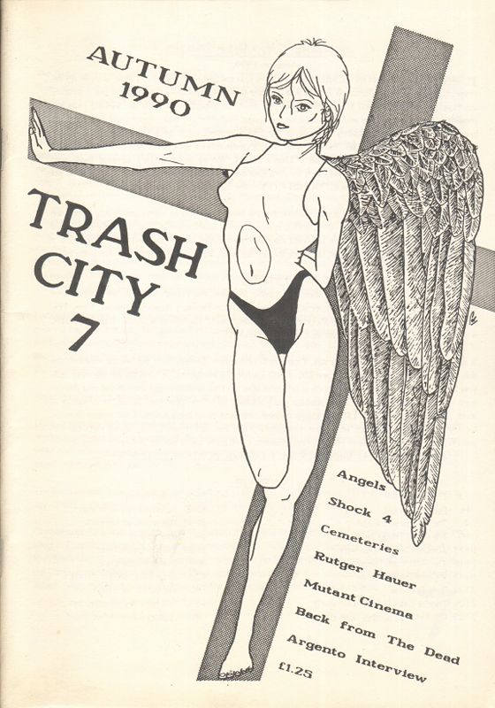 TRASH CITY magazine side cover Issue 7 Autumn 1990