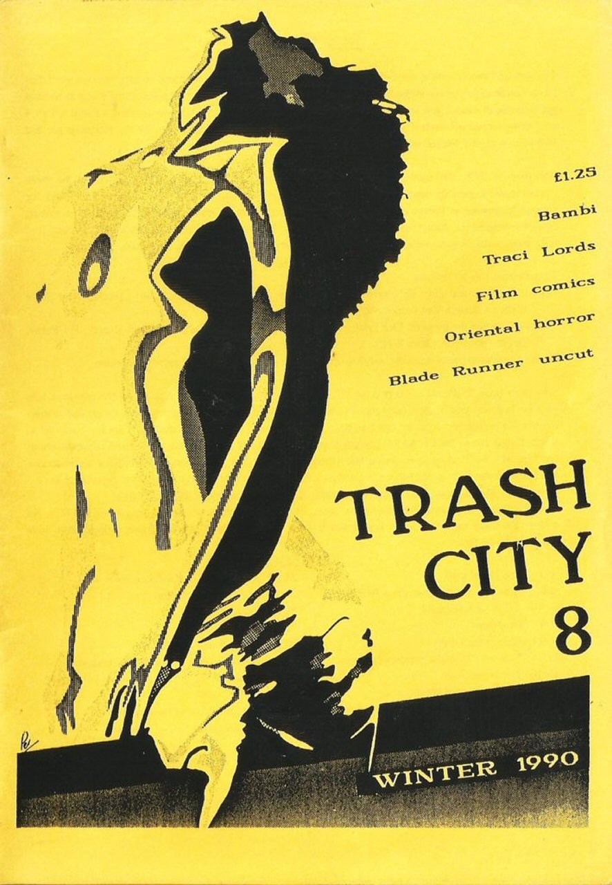 TRASH CITY magazine side cover Issue 8 Winter 1991