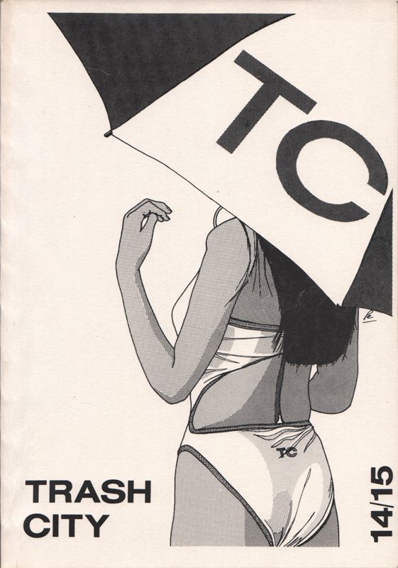 TRASH CITY magazine side cover Issue 14/15  1993