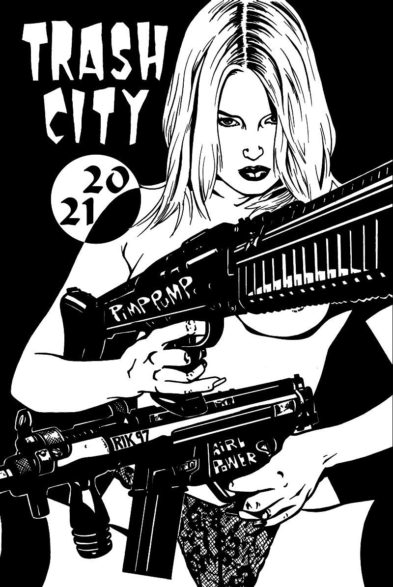 TRASH CITY magazine side cover Issue 20/21  