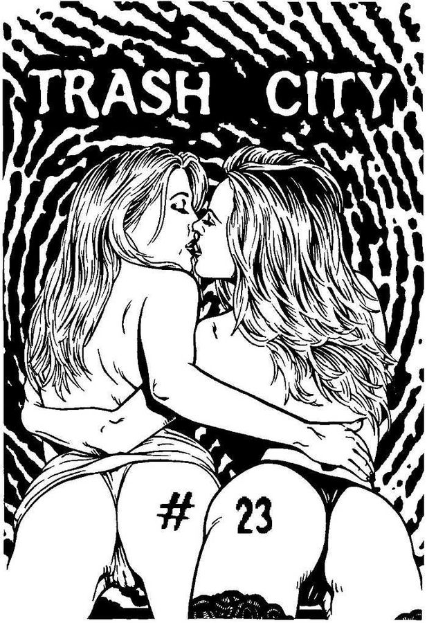 TRASH CITY magazine side cover Issue 23 November 2000