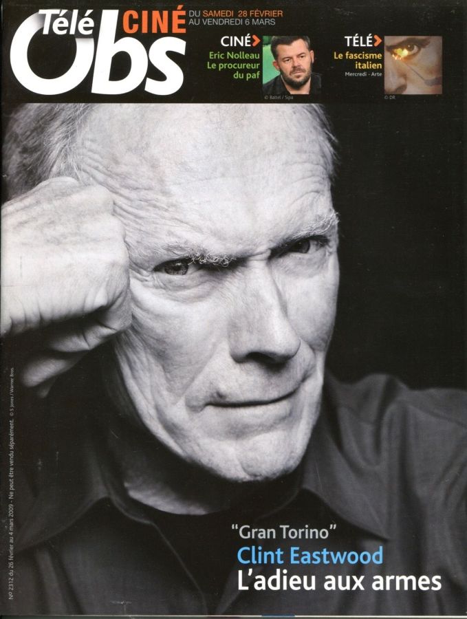 TELE CINE OBS magazine side cover Issue 2312 26 February 2009