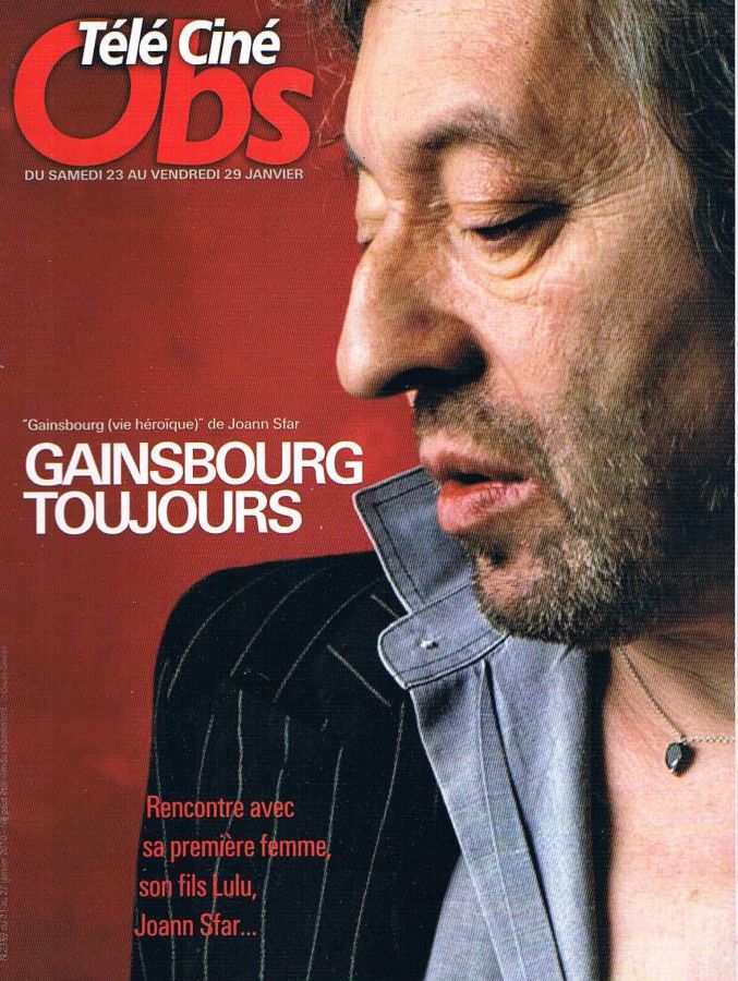 TELE CINE OBS magazine side cover Issue 2359 21 January 2010