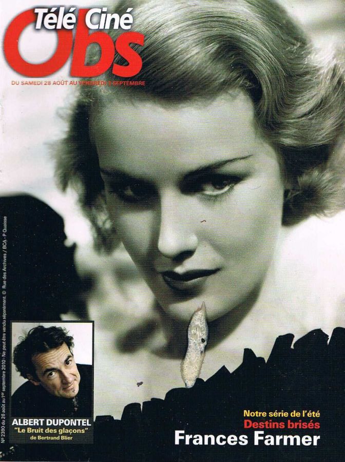 TELE CINE OBS magazine side cover Issue 2390 26 August 2010