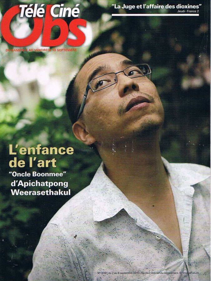 TELE CINE OBS magazine side cover Issue 2391 2 September 2010