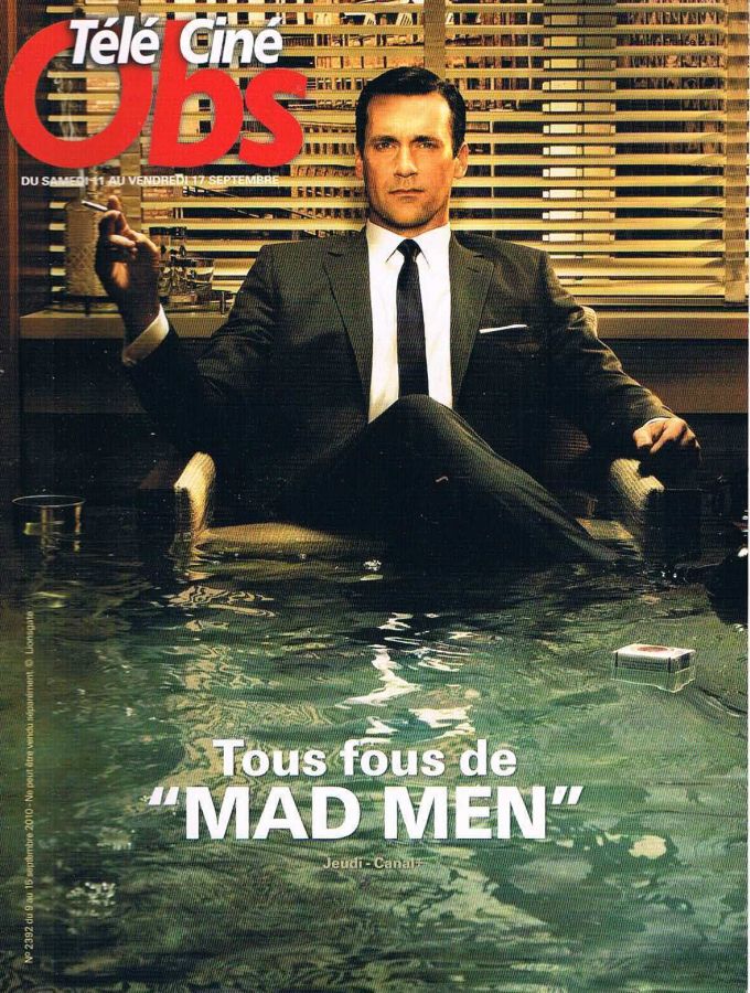 TELE CINE OBS magazine side cover Issue 2392 9 September 2010