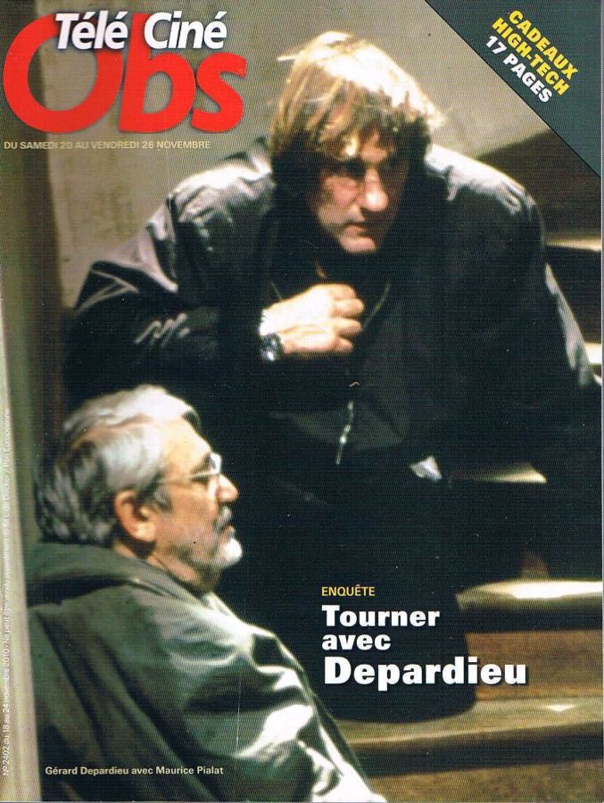 TELE CINE OBS magazine side cover Issue 2402 18 November 2010