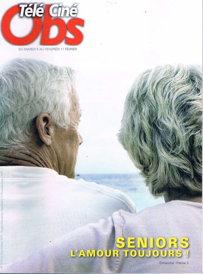 TELE CINE OBS magazine side cover Issue 2413 3 February 2011