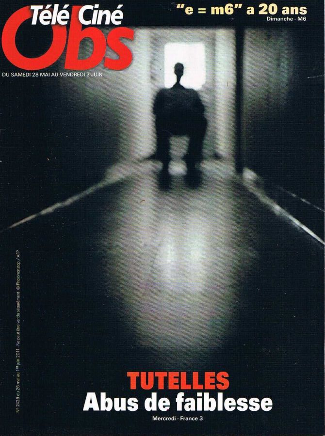 TELE CINE OBS magazine side cover Issue 2429 26 May 2011