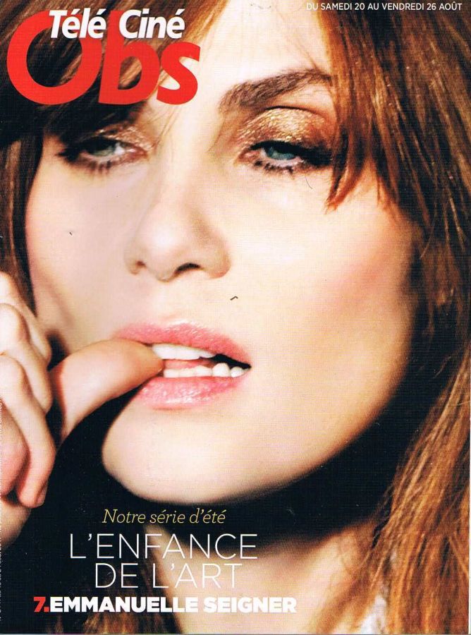 TELE CINE OBS magazine side cover Issue 2441 18 August 2011