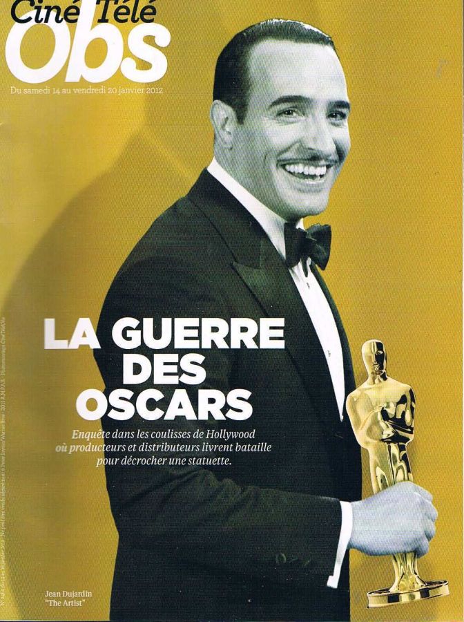 TELE CINE OBS magazine side cover Issue 2462 14 January 2012