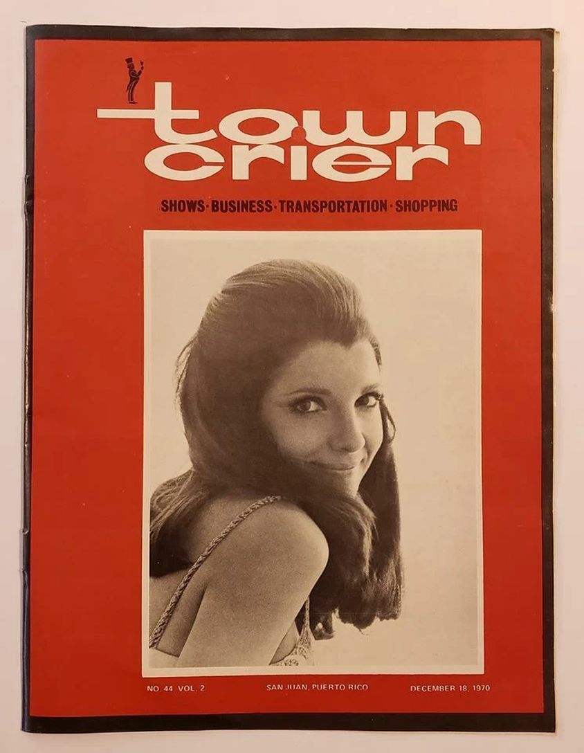 TOWN CRIER PUERTO RICO magazine side cover 18 December 1970