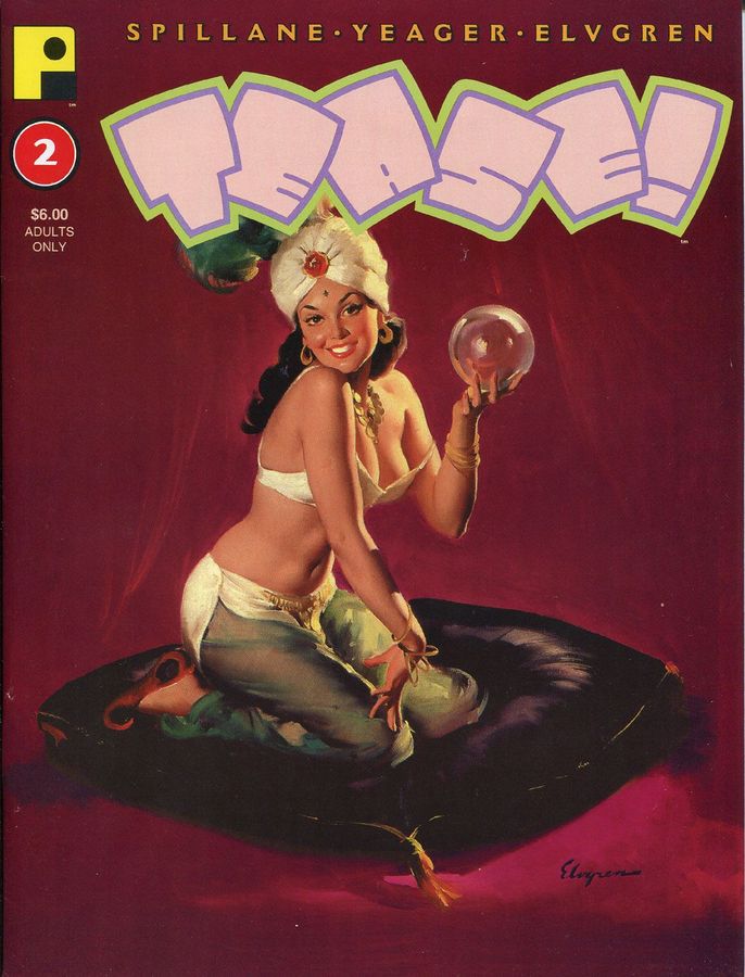 TEASE magazine side cover Issue 2  1994