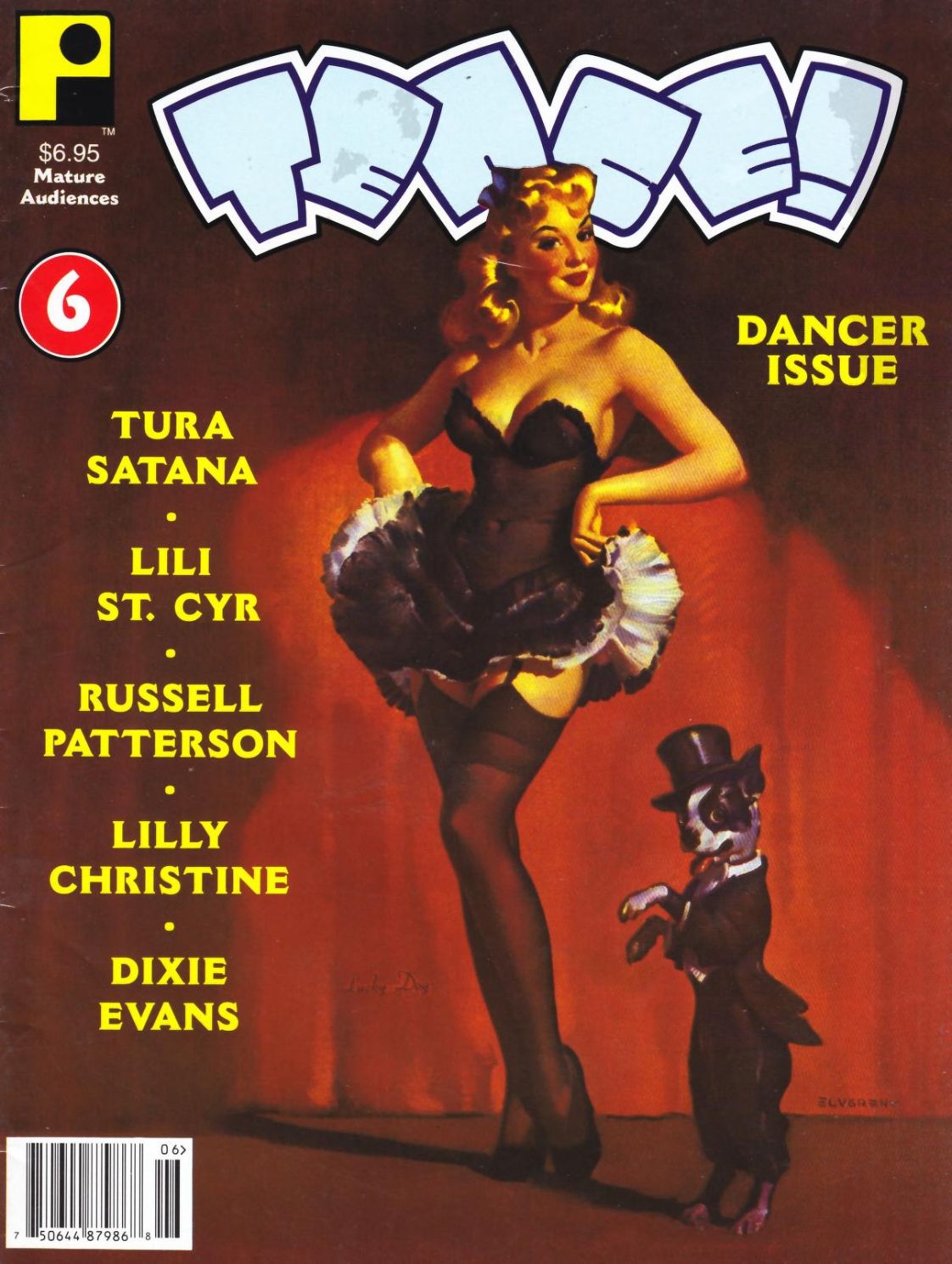 TEASE magazine side cover Issue 6  1996