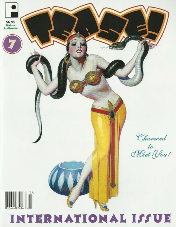 TEASE magazine side cover Issue 7  1997