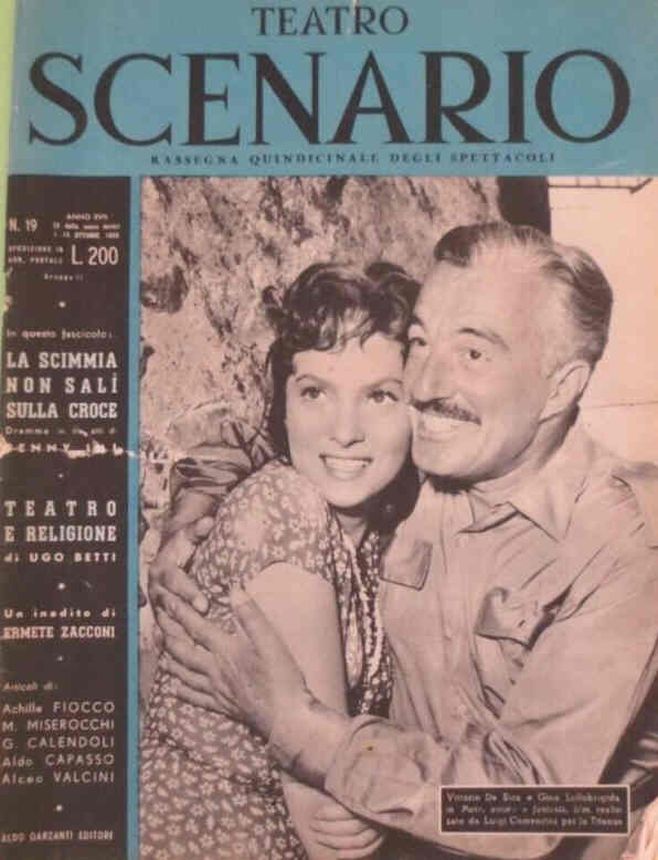 TEATRO SCENARIO magazine side cover Issue 19 1 October 1953