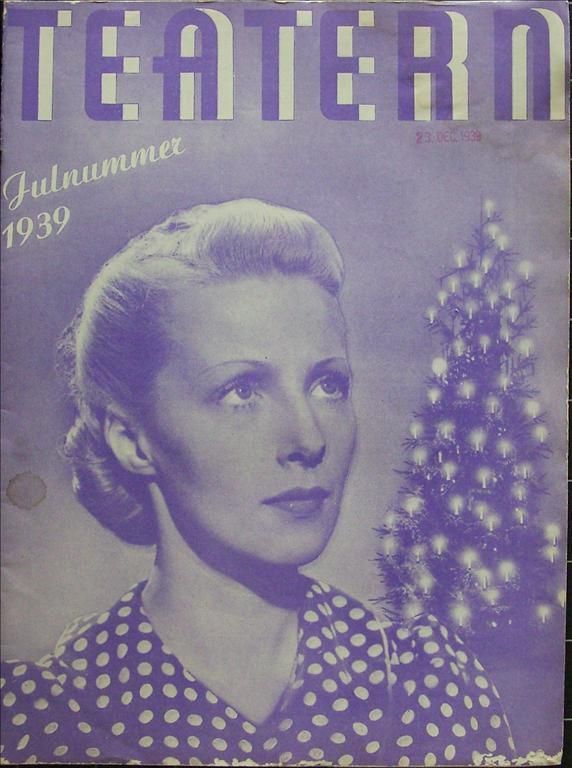 TEATERN magazine side cover Issue 13/14  1939