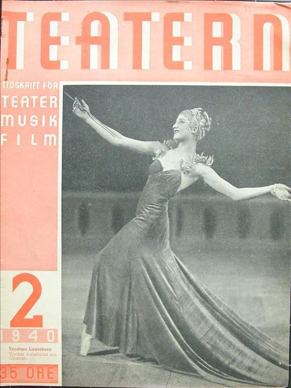 TEATERN magazine side cover Issue 2  1940