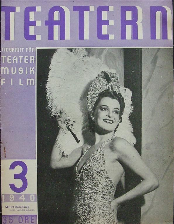 TEATERN magazine side cover Issue 3  1940