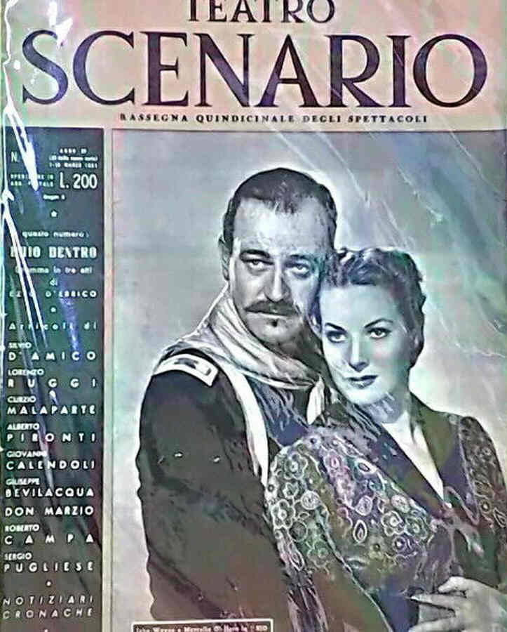 TEATRO SCENARIO magazine side cover Issue 5 March 1951