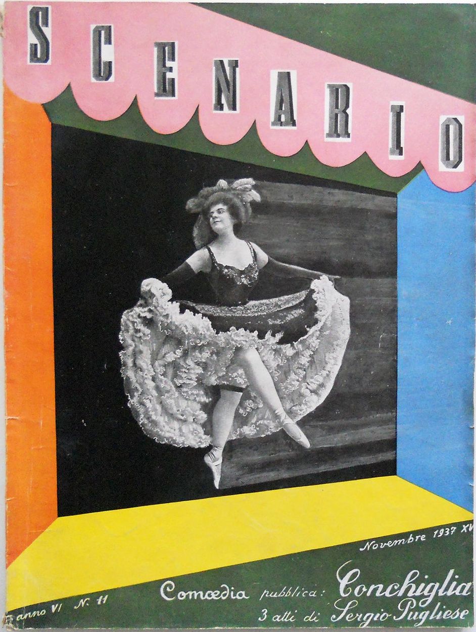 TEATRO SCENARIO magazine side cover Issue 11 November 1937