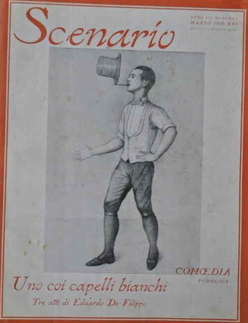 TEATRO SCENARIO magazine side cover Issue 3 March 1938
