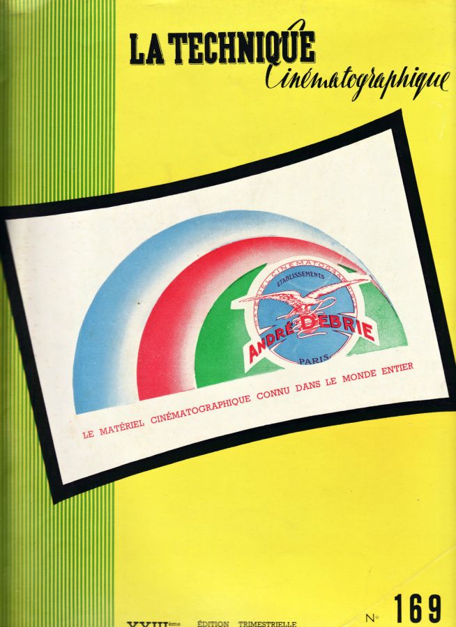 TECHNIQUE CINEMATOGRAPHIQUE | LA magazine side cover Issue 169  October 1956