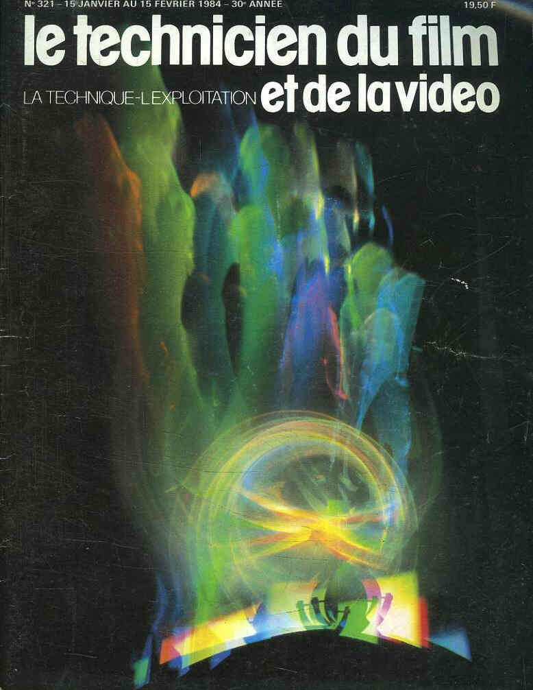 TECHNICIEN DU FILM magazine side cover Issue 321 15 January-15 February 1984
