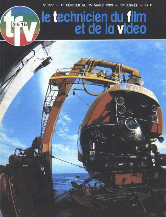 TECHNICIEN DU FILM magazine side cover Issue 377 15 February-15 March 1989