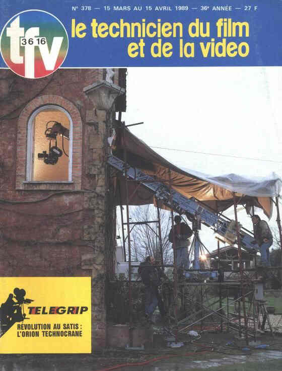 TECHNICIEN DU FILM magazine side cover Issue 378 15 March-15 April 1989