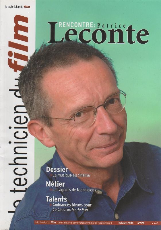 TECHNICIEN DU FILM magazine side cover Issue 570 October 2006