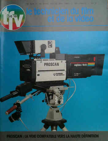 TECHNICIEN DU FILM magazine side cover Issue 379 April/May 1989