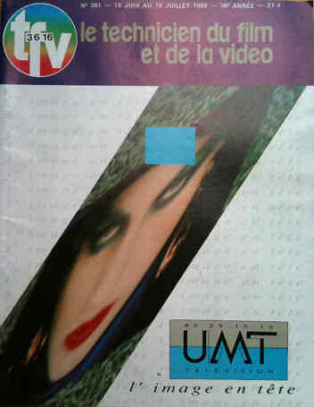 TECHNICIEN DU FILM magazine side cover Issue 381 June/July 1989