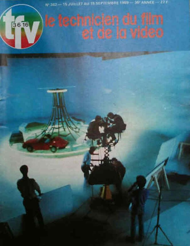 TECHNICIEN DU FILM magazine side cover Issue 382 July/August/September 1989