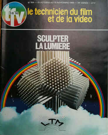 TECHNICIEN DU FILM magazine side cover Issue 384 October/November 1989
