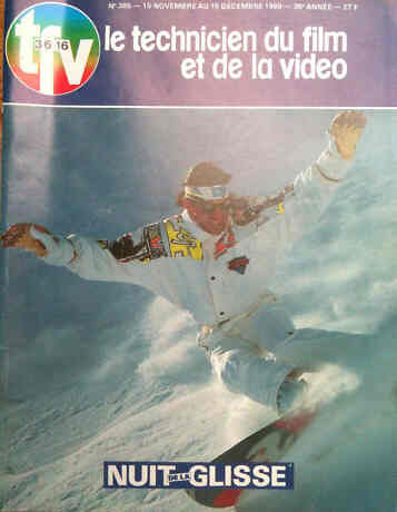 TECHNICIEN DU FILM magazine side cover Issue 385 November/December 1989