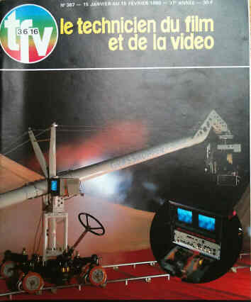 TECHNICIEN DU FILM magazine side cover Issue 387 January/February 1990