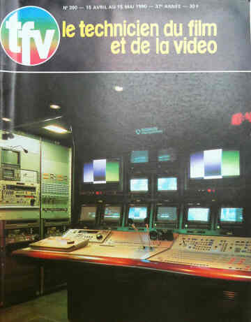 TECHNICIEN DU FILM magazine side cover Issue 390 April/May 1990