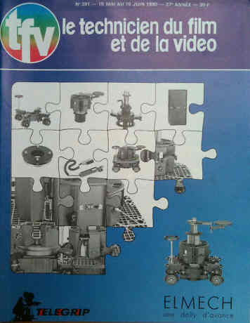TECHNICIEN DU FILM magazine side cover Issue 391 May/June 1990