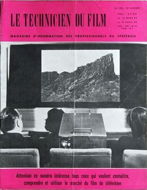 TECHNICIEN DU FILM magazine side cover Issue 125   1966