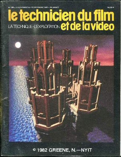 TECHNICIEN DU FILM magazine side cover Issue 308 15 November 1982