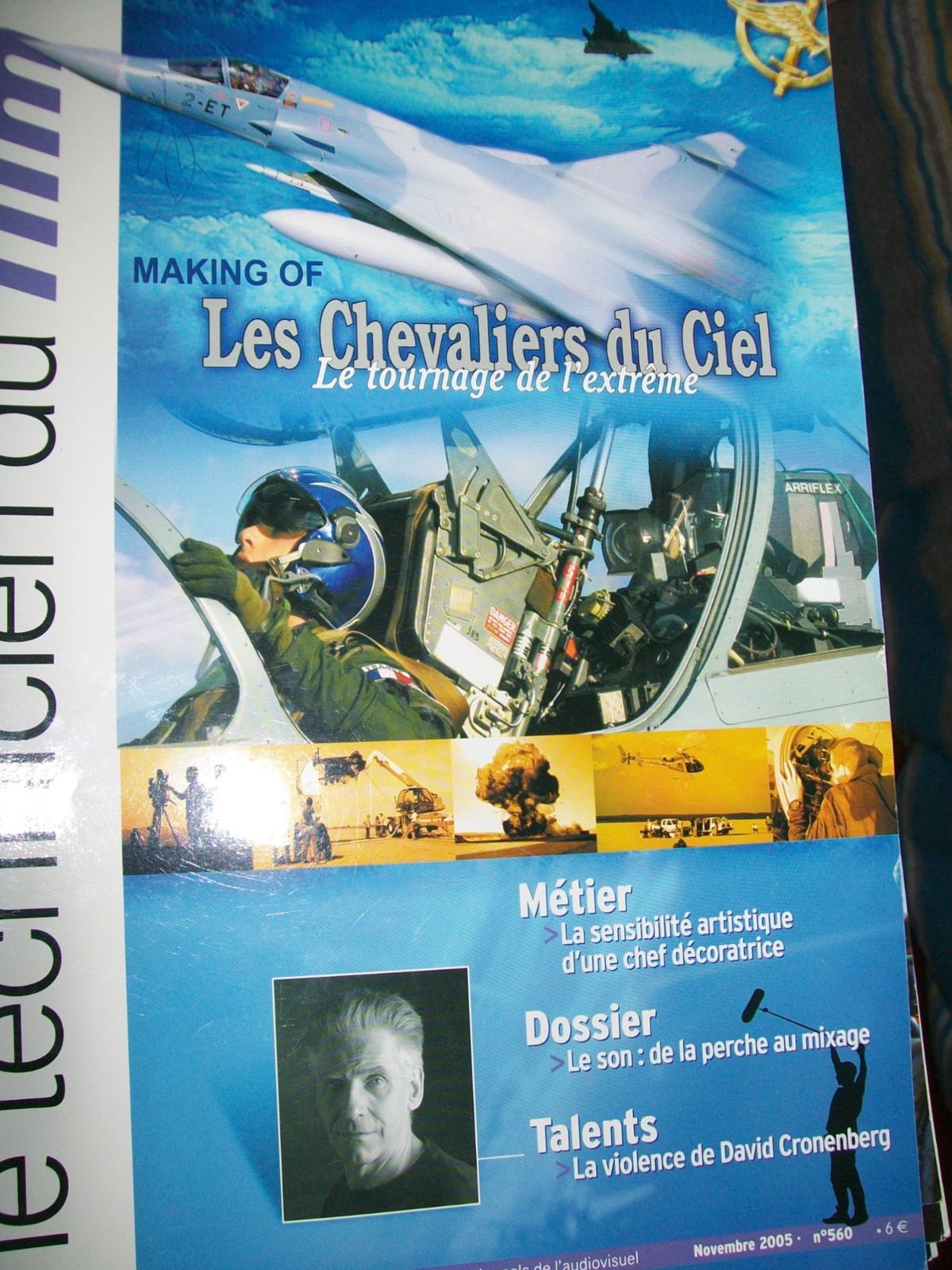 TECHNICIEN DU FILM magazine side cover Issue 560  November 2005