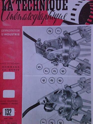 TECHNIQUE CINEMATOGRAPHIQUE | LA magazine side cover Issue 132 May 1953