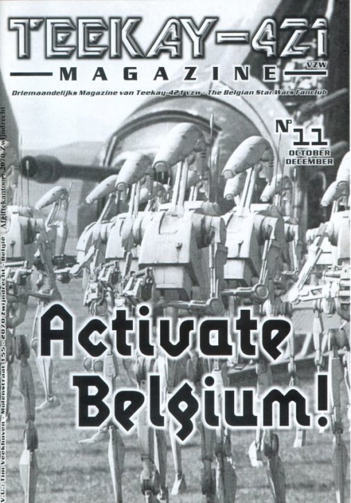 TEEKAY-421 magazine side cover Issue 11 October/November/December 1999