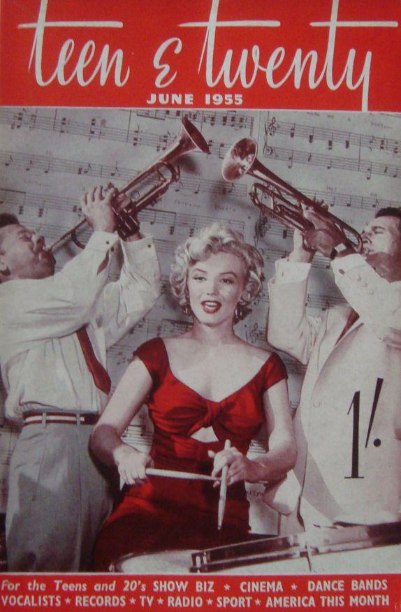 TEEN AND TWENTY magazine side cover June 1955
