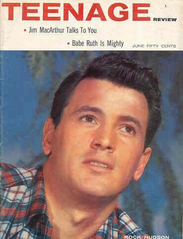 TEENAGE REVIEW magazine side cover June 1957