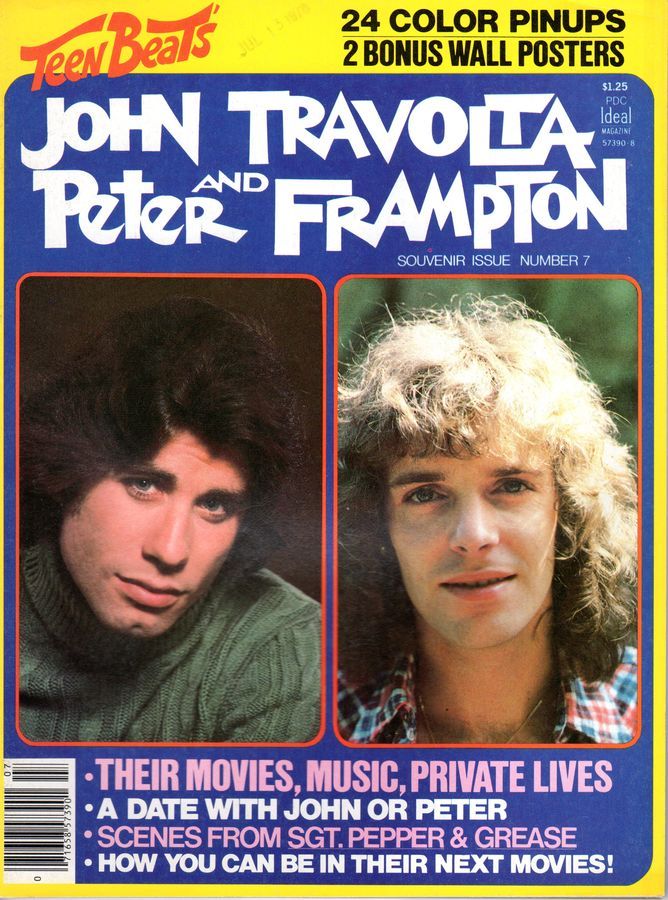 TEEN BEAT magazine side cover October 1978