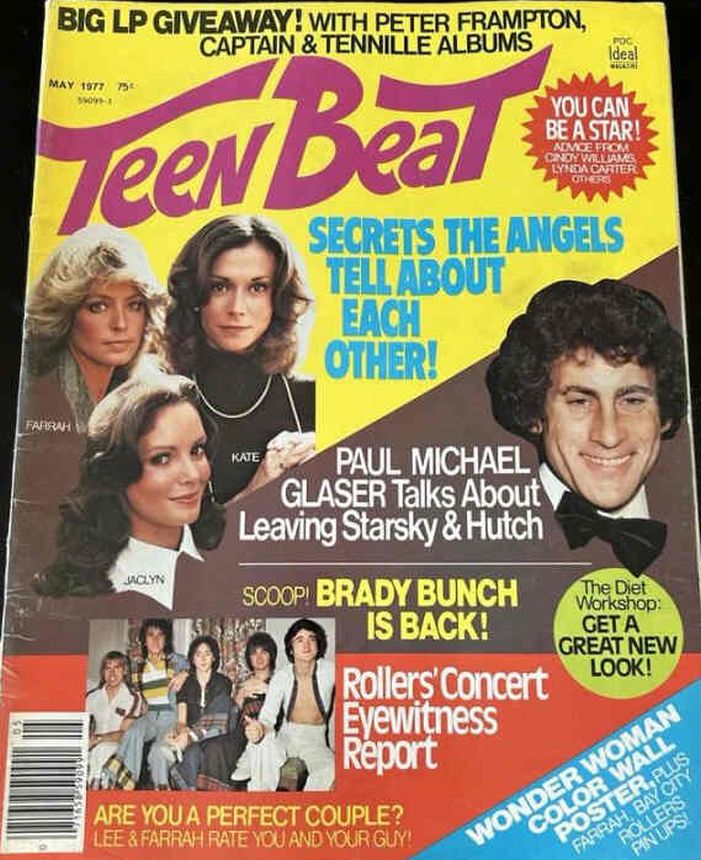 TEEN BEAT magazine side cover  May 1977
